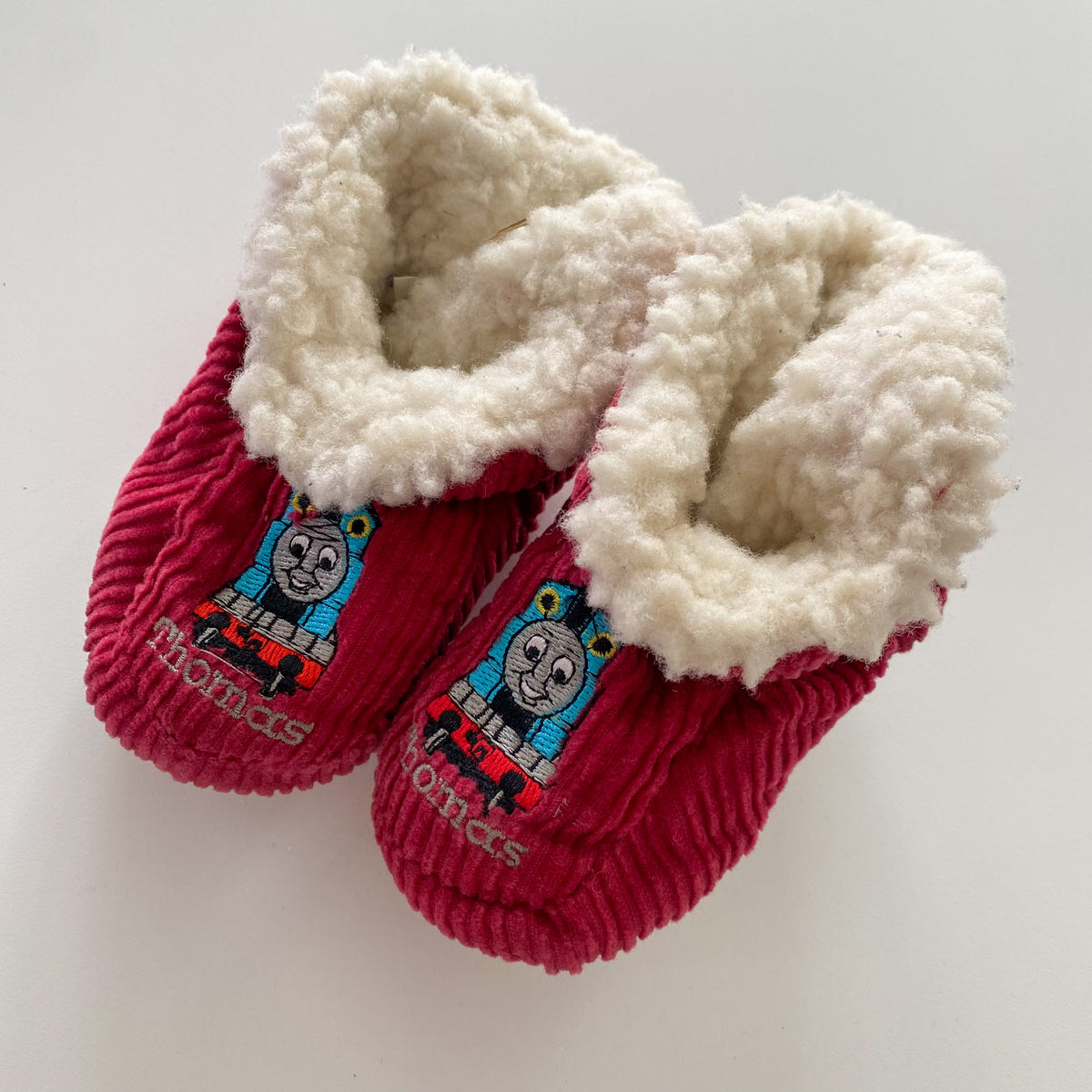 Vintage Thomas The Tank Engine Slippers - Size 6-12M