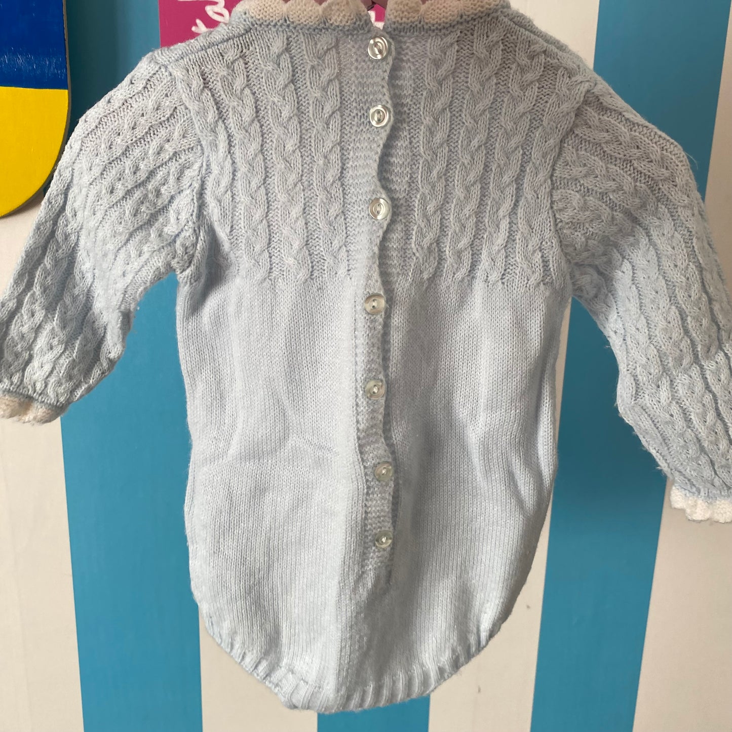 Vintage Knit Romper - Size 6-12M
