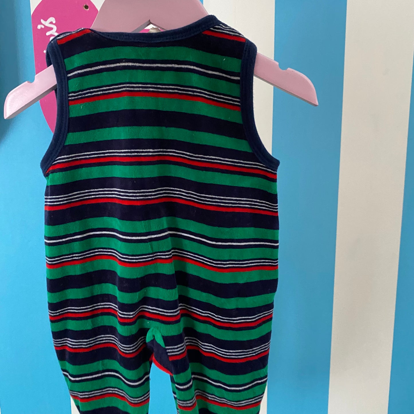 Vintage Velour Footed Suit - Size 3-6M