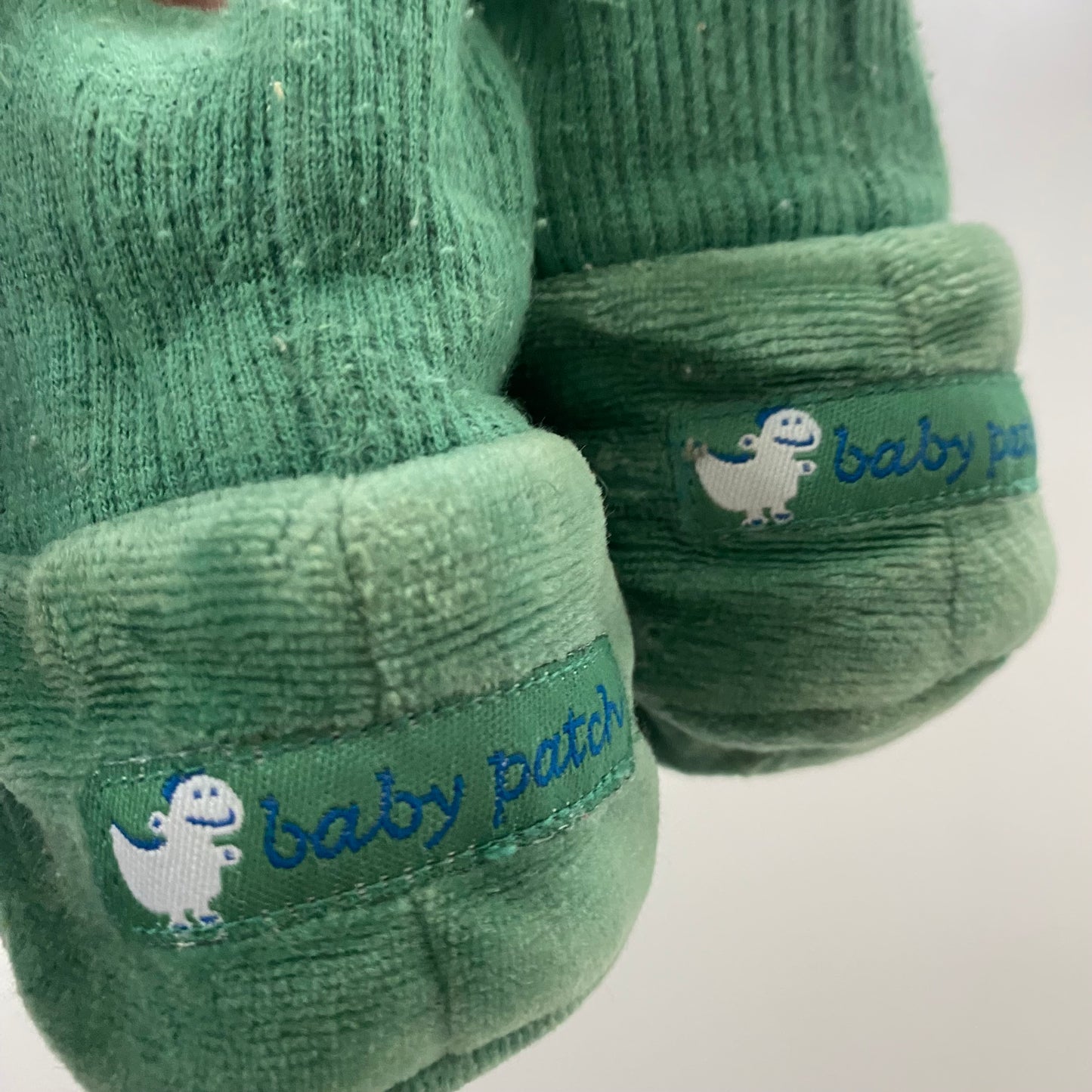 Vintage Pumpkin Patch Dinosaur Booties - Size 0-6M