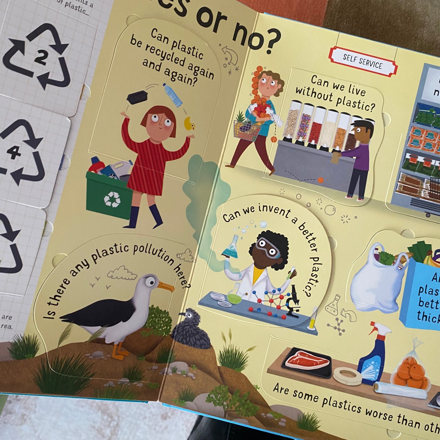 Usborne Lift The Flap Questions & Answers About Plastic Book