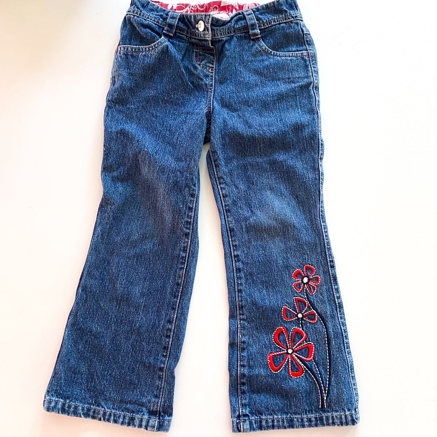 Y2K Tickled Pink Flare Jeans - Size 4
