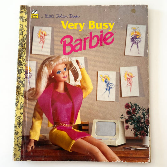 Vintage Very Busy Barbie Little Golden Book