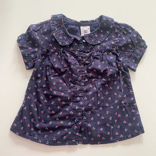 Baby Gap Navy Floral Shirt - Size 2