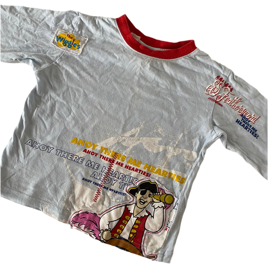 The Wiggles Captain Feathersword Long Sleeve Top - Size 2