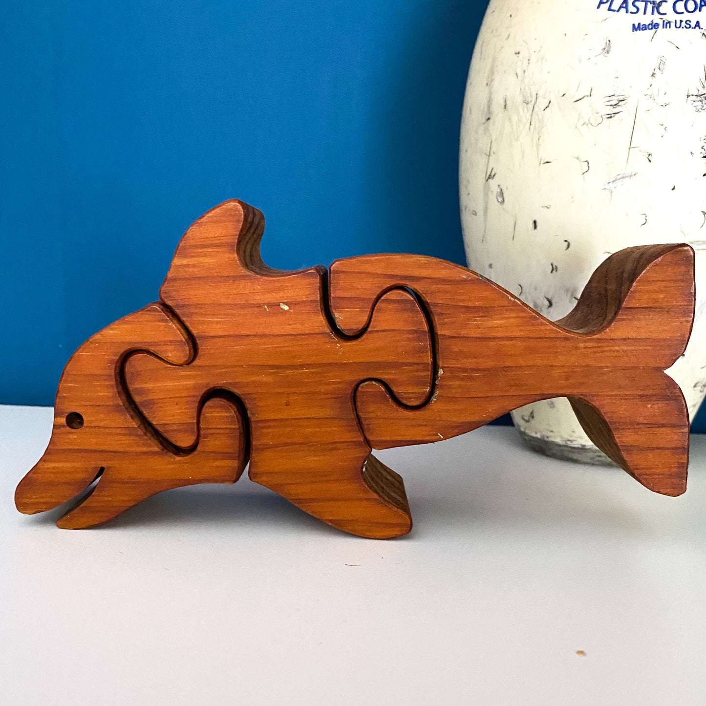 Wooden Dolphin Puzzle