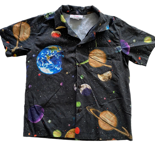 Handmade Glitter Space Shirt - Size 6