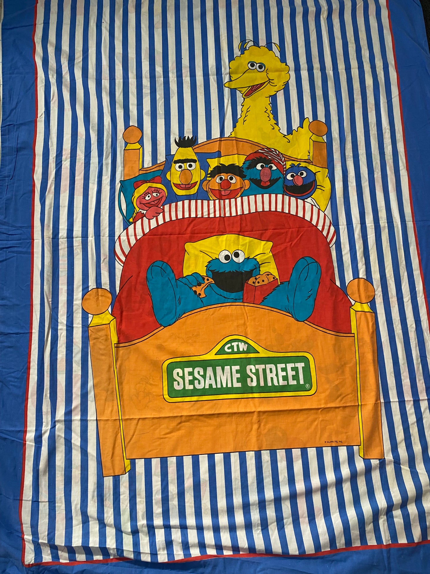 Vintage Sesame Street Reversible Single Duvet Cover
