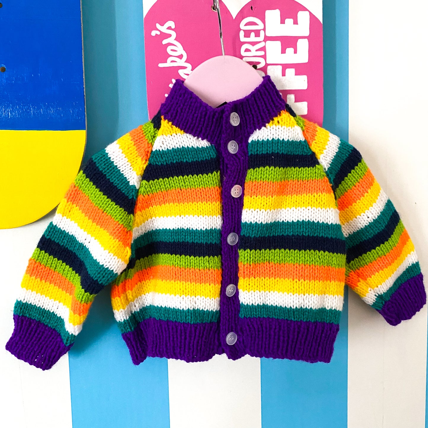 Handmade Knit Cardigan - Size 6-12M