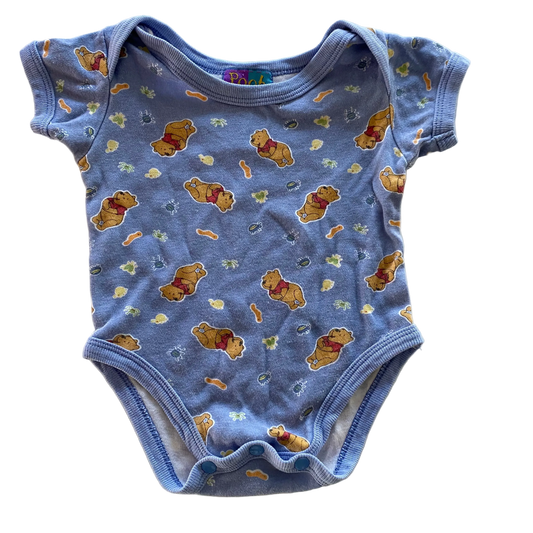 Vintage Winnie The Pooh Bodysuit - Size 0-3M