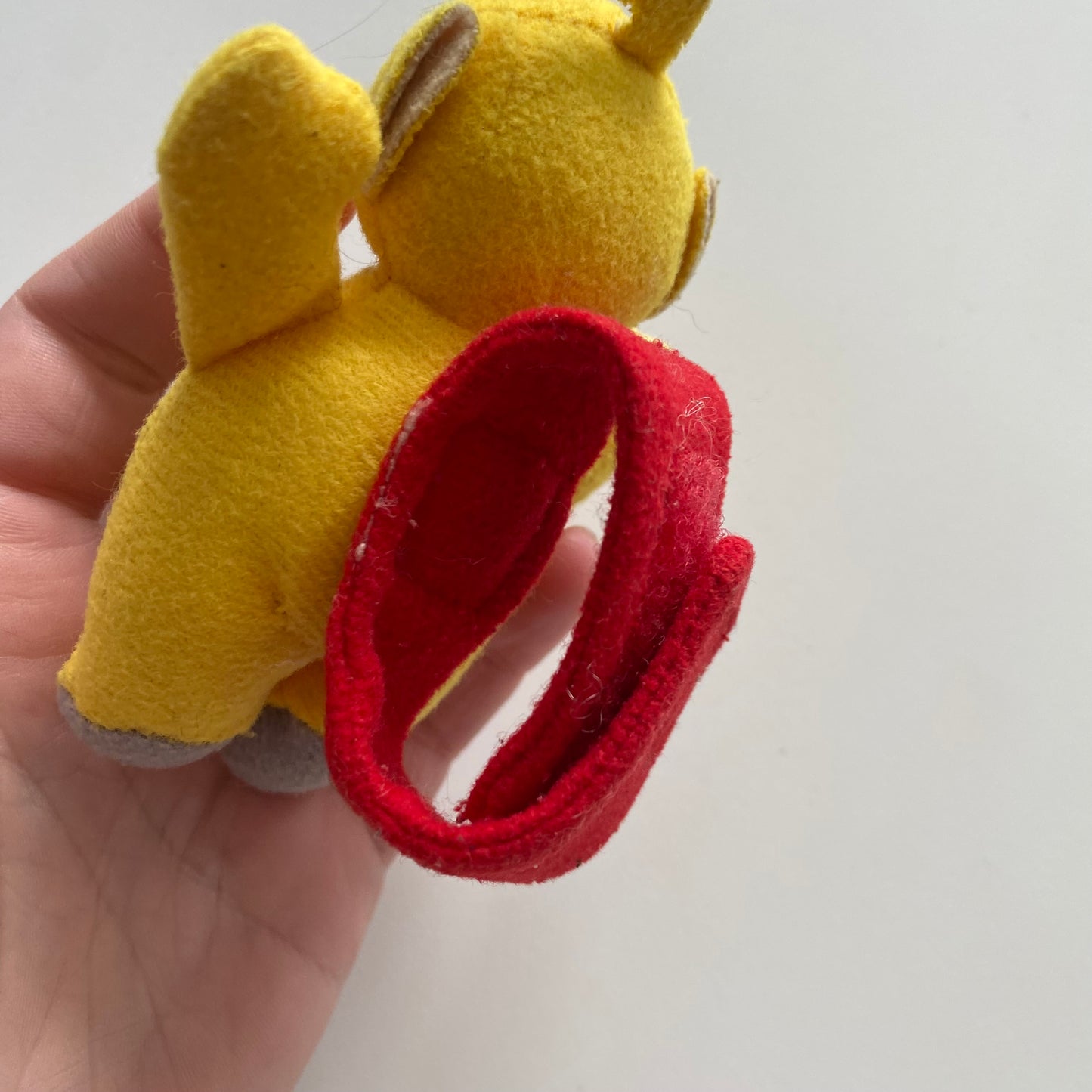 Teletubbies Lala Wrist Band Rattle Plush