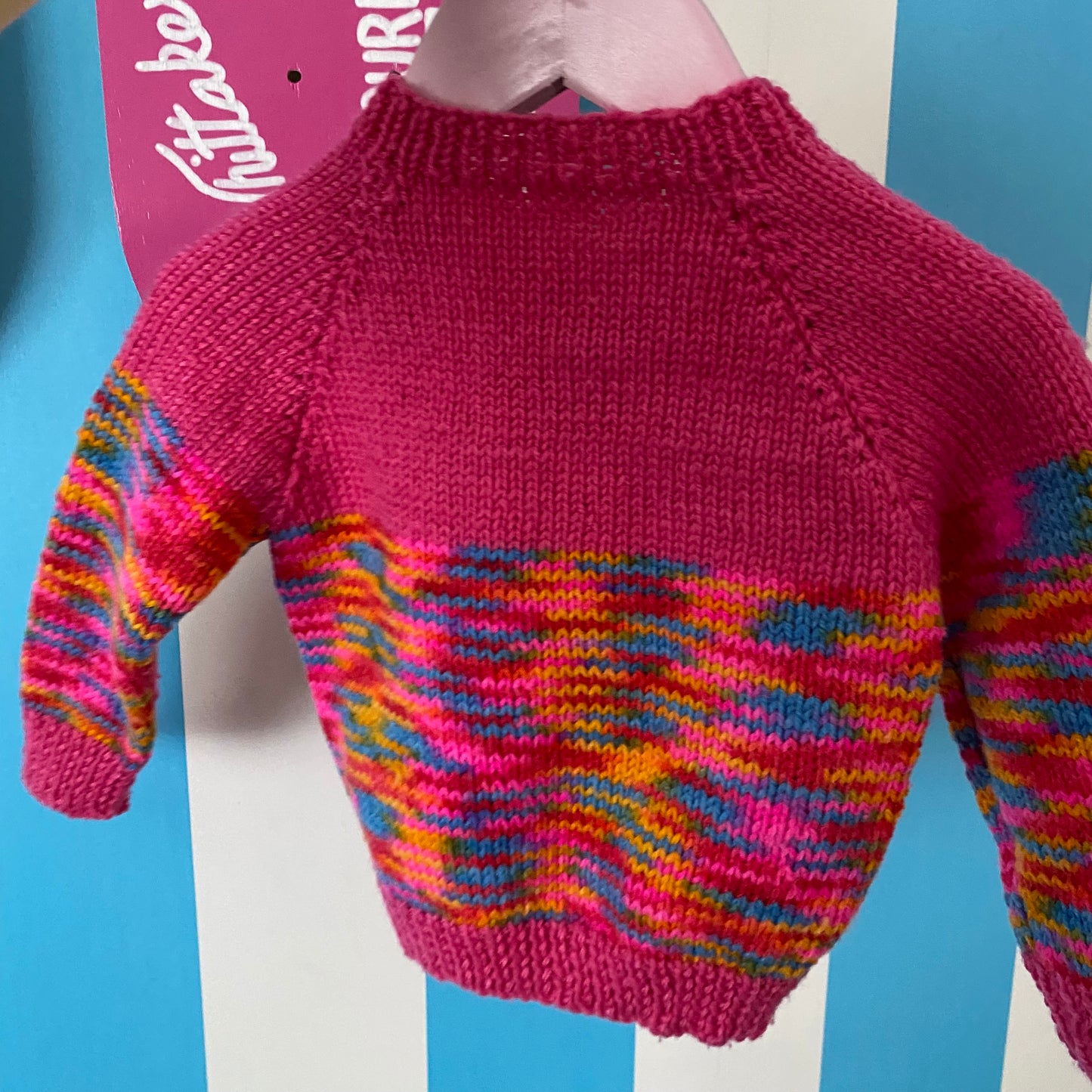 Handmade Knit Jumper - Size 6-12M