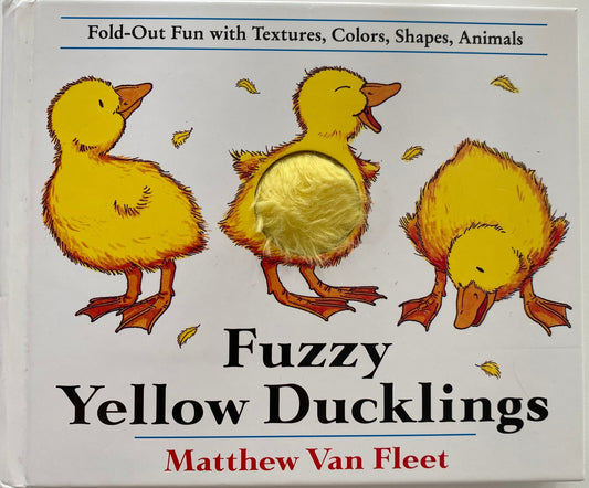 Fuzzy Yellow Ducklings Touch & Feel Fold Out Board Book