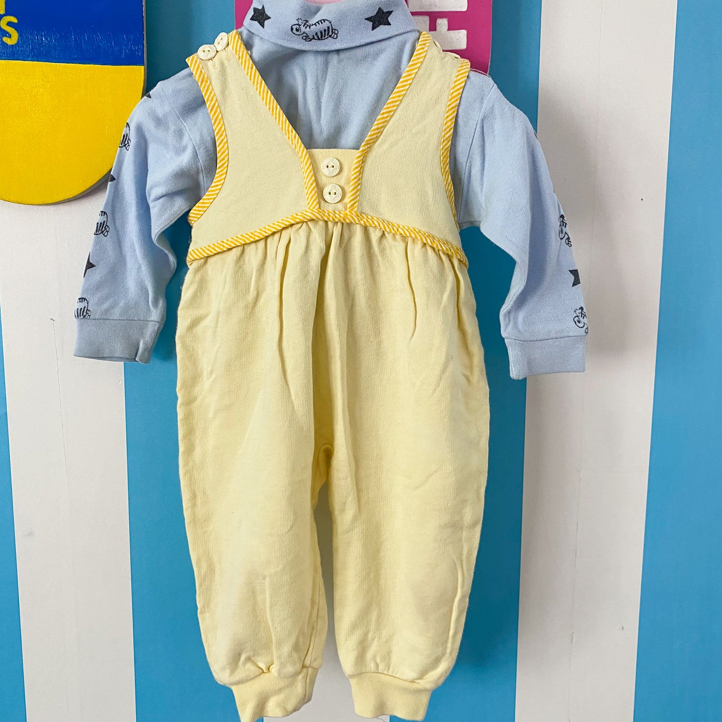 Vintage Skivvy & Overalls - Size 6M