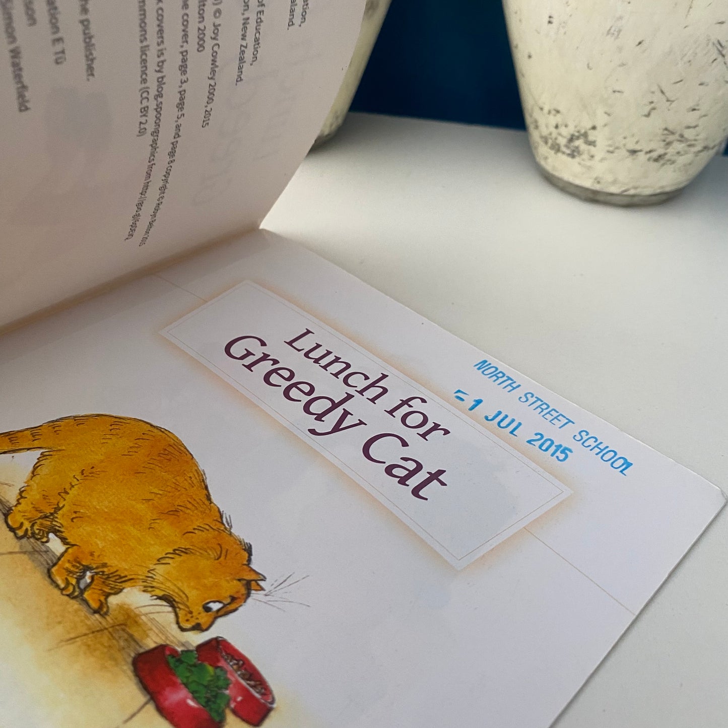 Joy Cowley Lunch For Greedy Cat Early Readers Book