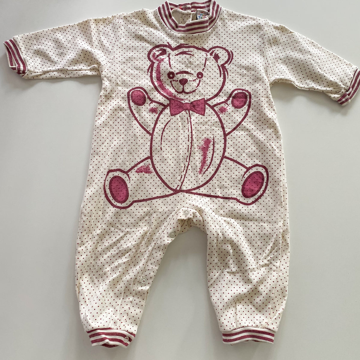 Vintage Teeny Weeny Bear Suit - Size 12M
