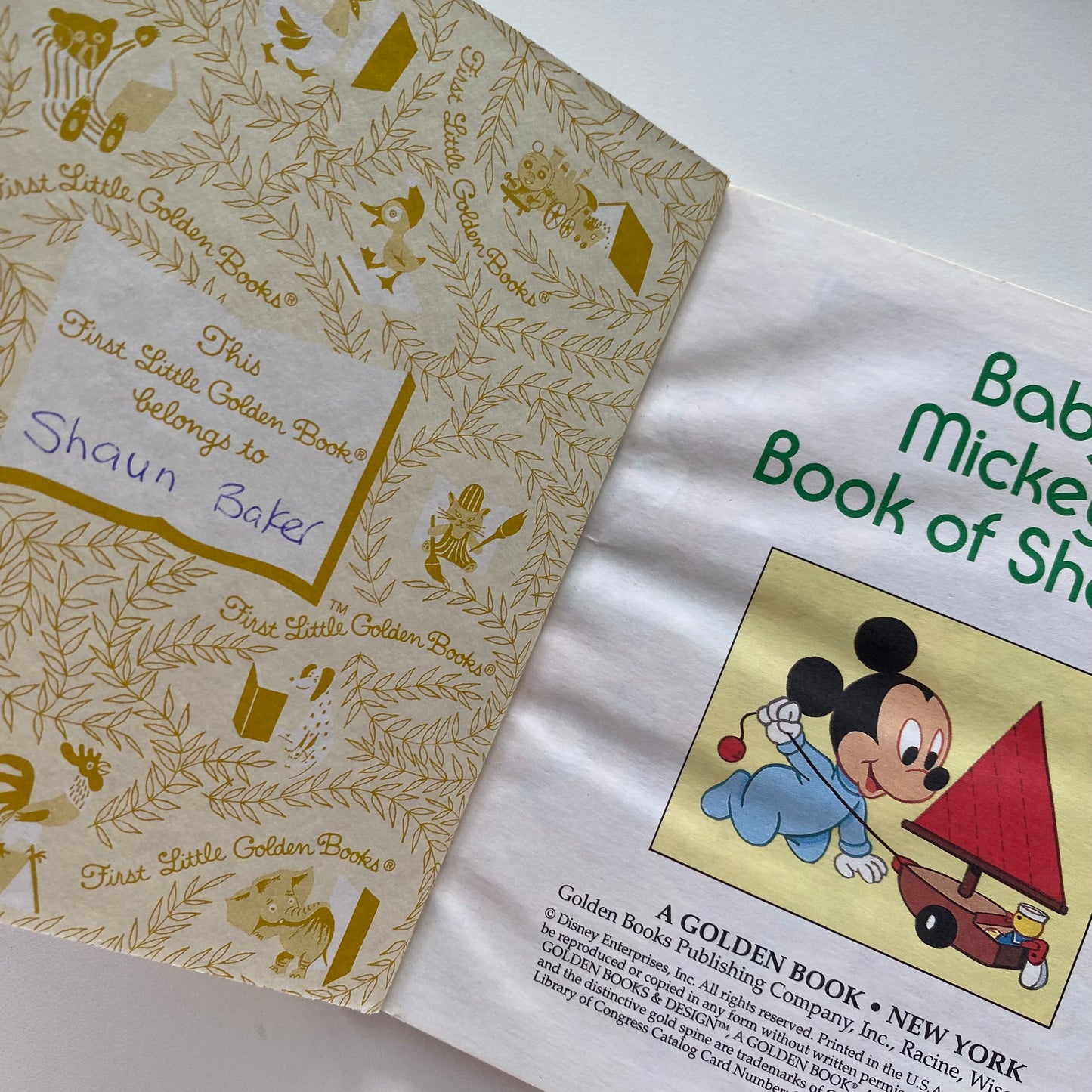 Book - Little Golden Mickey’s Book Of Shapes