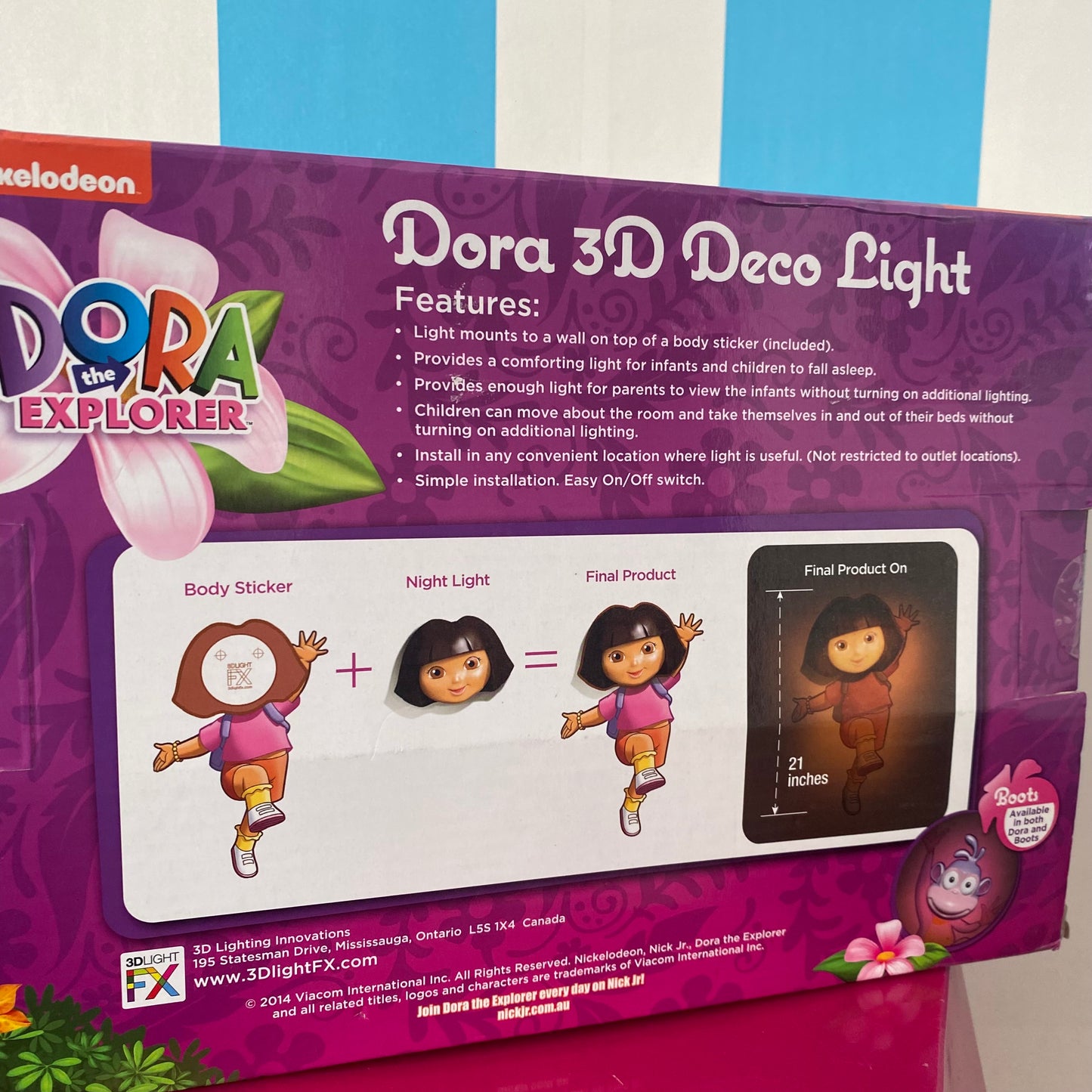 Dora The Explorer 3D Deco Light