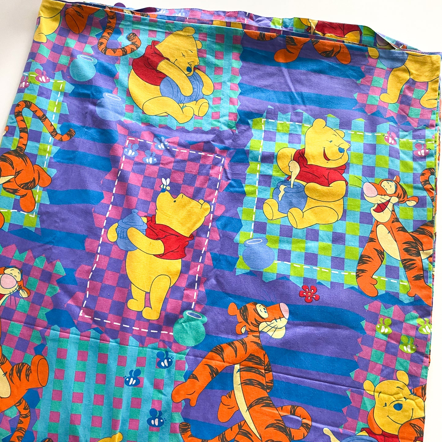 Vintage Disney Winnie The Pooh Single Duvet Cover (FLAW)