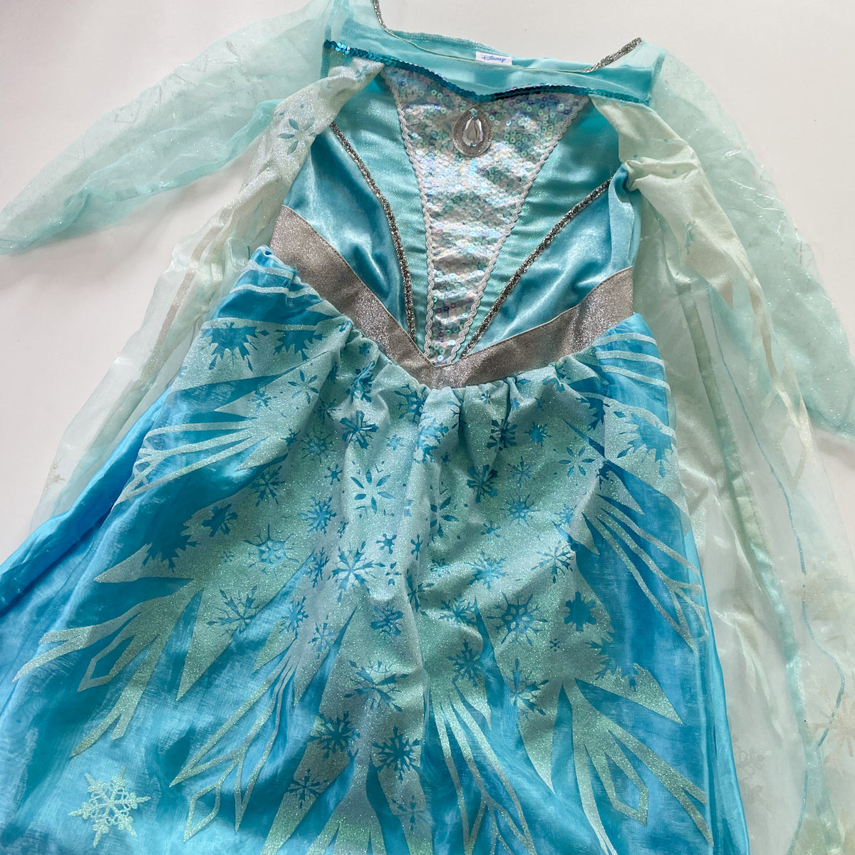 Disney Frozen Elsa Costume - Size 5-8Y