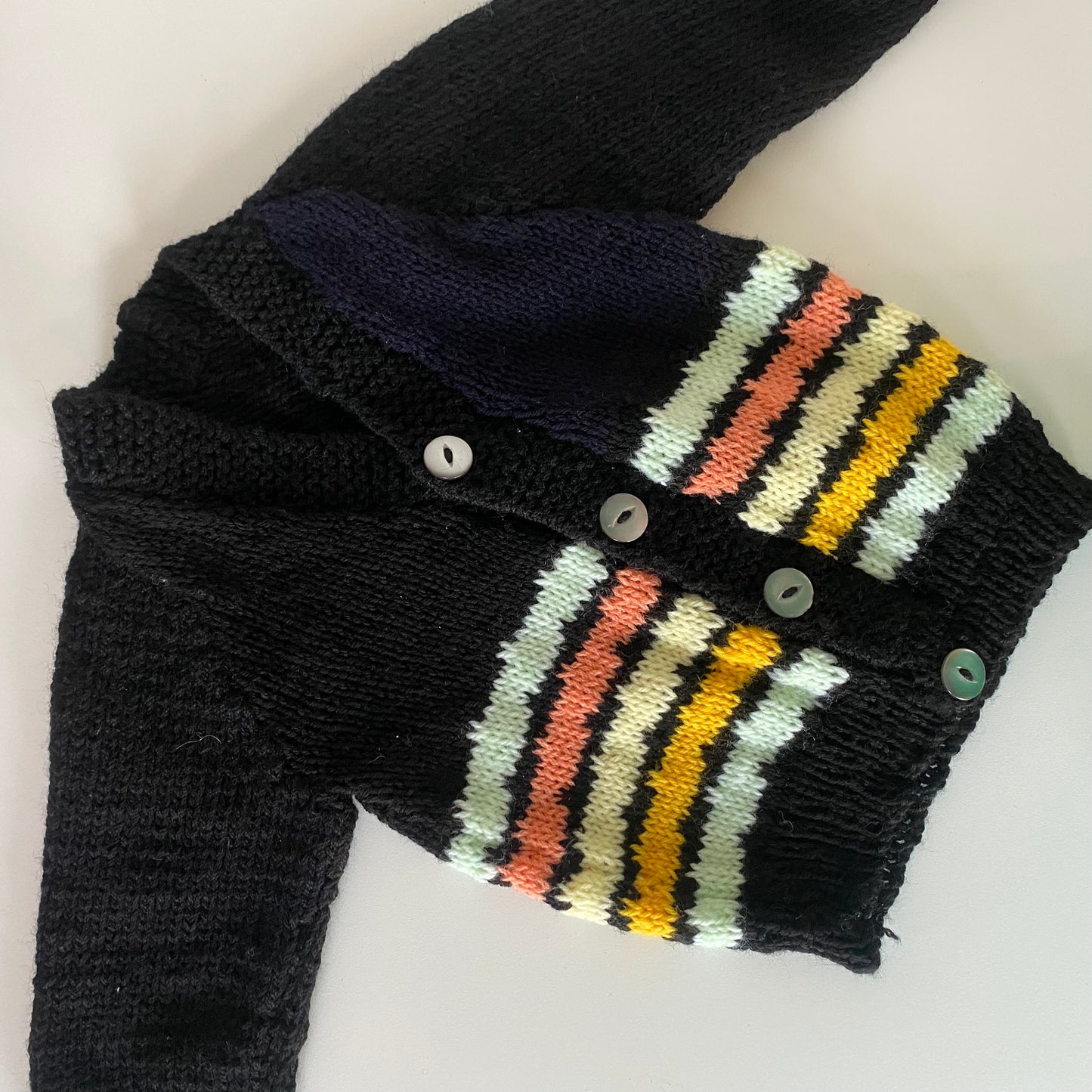 Handmade Knit Cardigan- Size 3-6M
