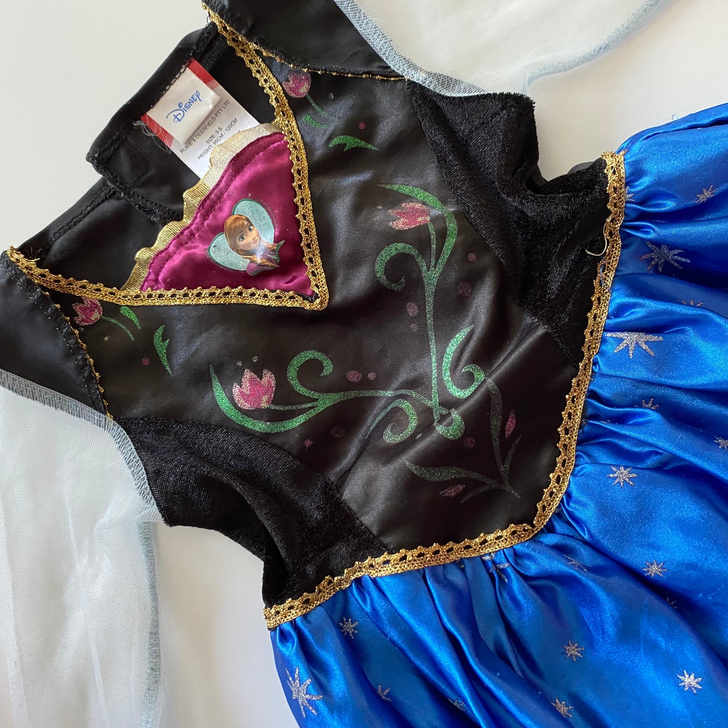 Disney Frozen Anna Costume - Size 3-5Y