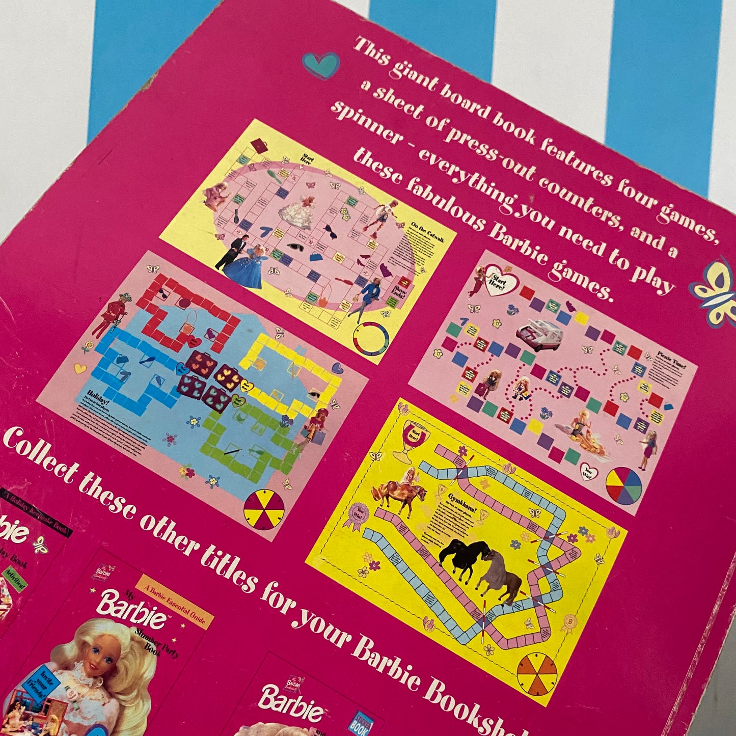 Vintage Barbie Big Games Board Book