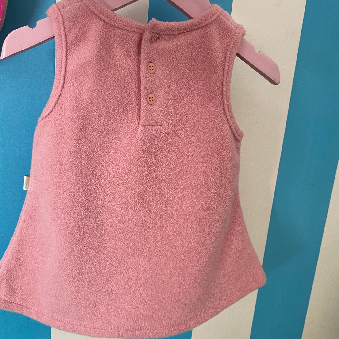 Vintage Winnie The Pooh Fleece Wrap Cardigan & Dress - Size 0-3M