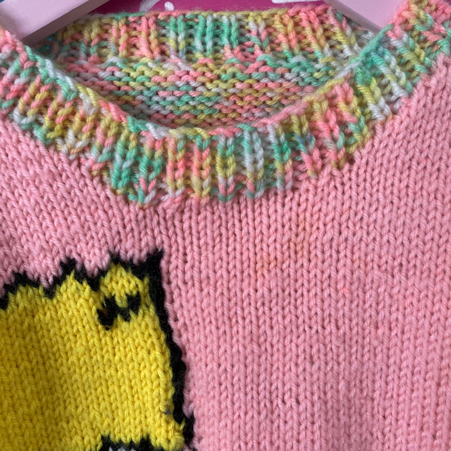 Handmade Bart Simpson Knit Jumper - Size 3