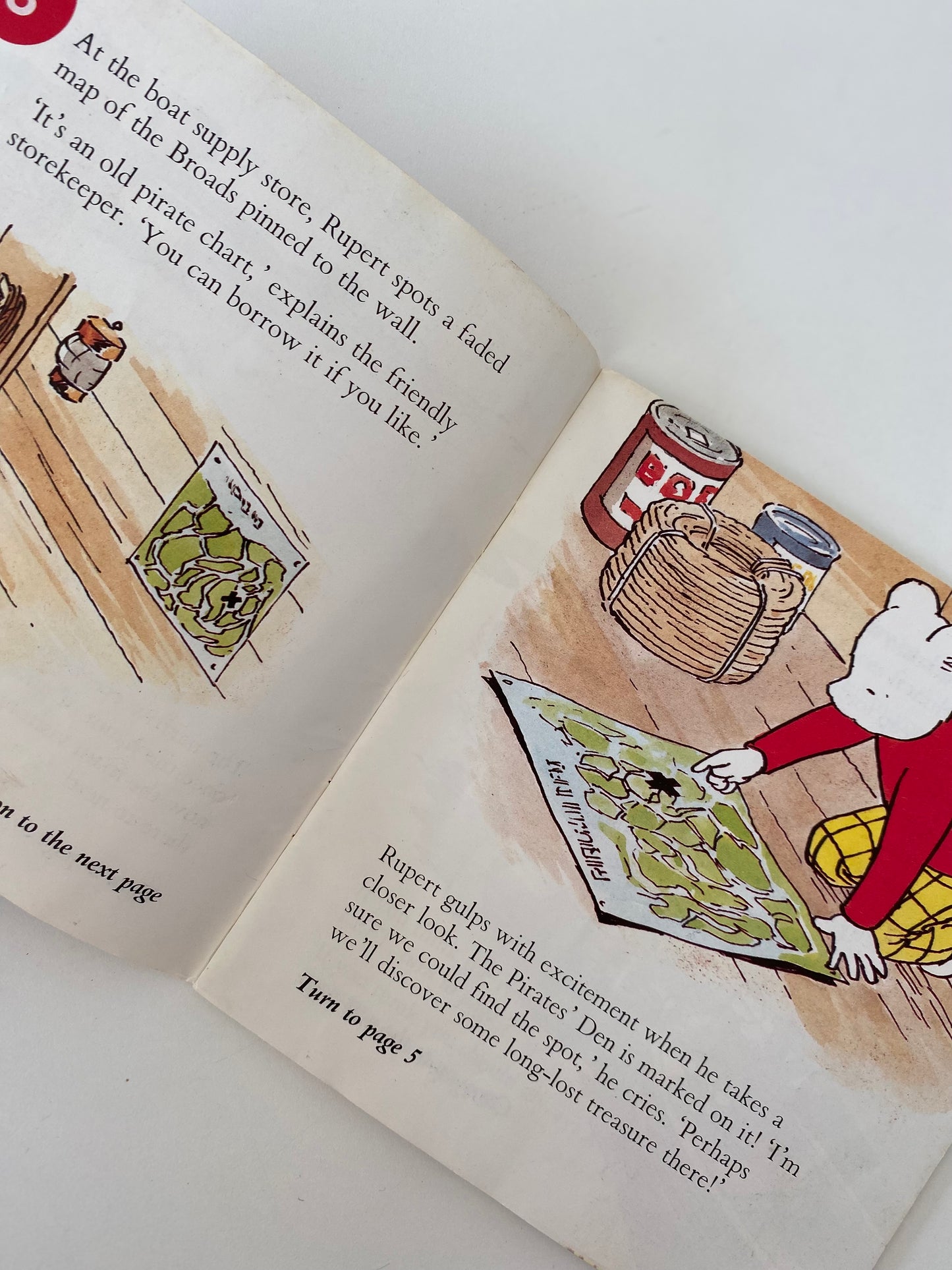 Vintage Rupert Bear& The Pirates Den