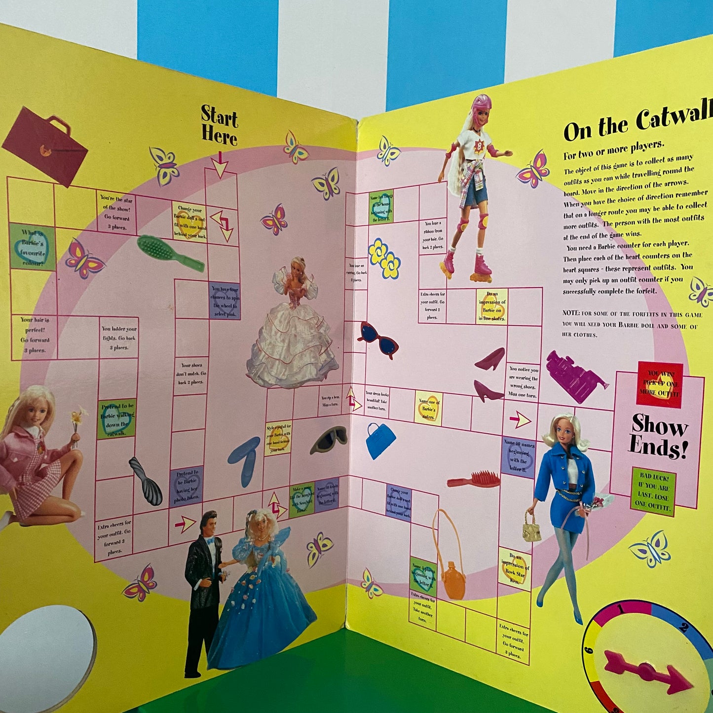 Vintage Barbie Big Games Board Book