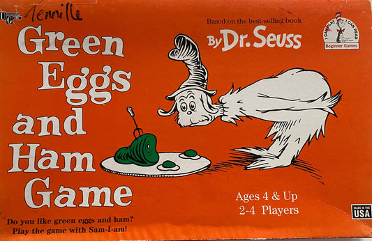 Vintage Dr Seuss Green Eggs & Ham Game