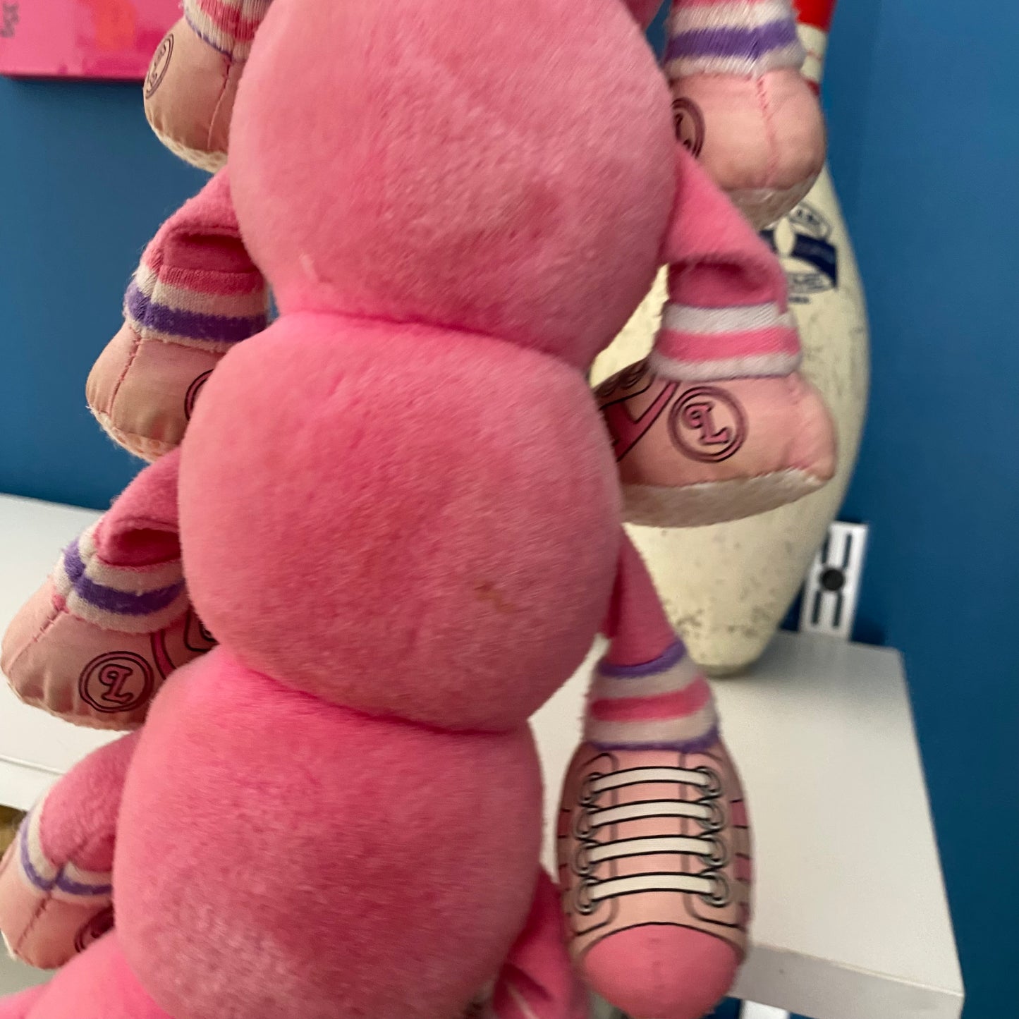 Vintage Lots-a-Lots-a-Leggggs Pink Caterpillar