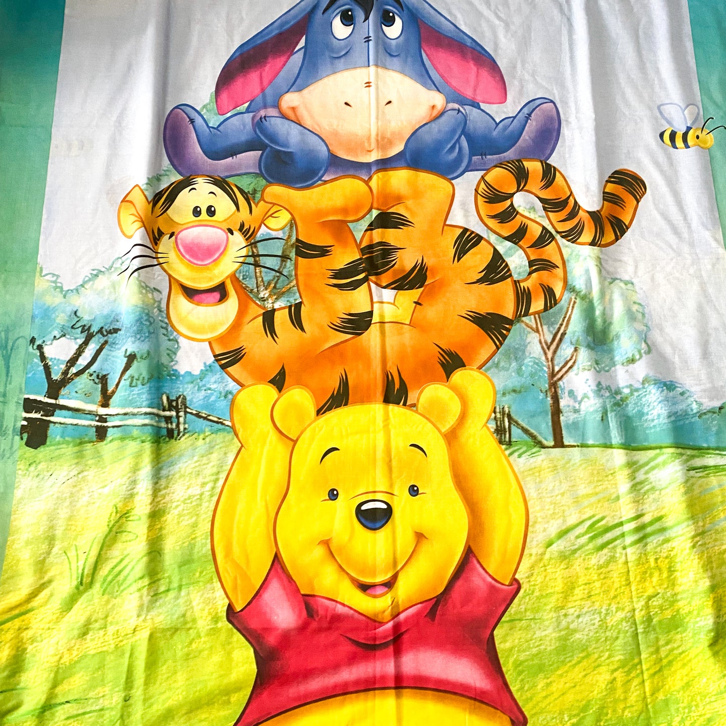 Vintage Winnie The Pooh Single Duvet Cover