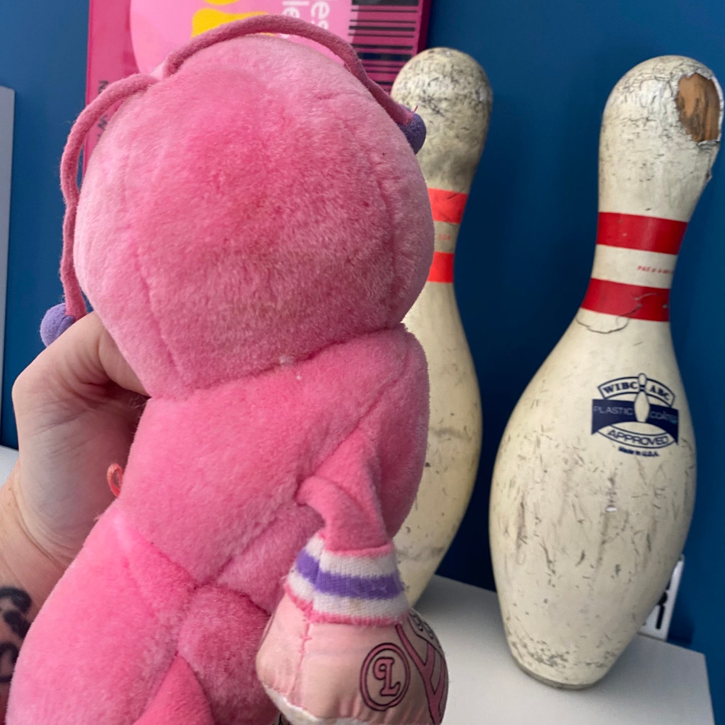 Vintage Lots-a-Lots-a-Leggggs Pink Caterpillar