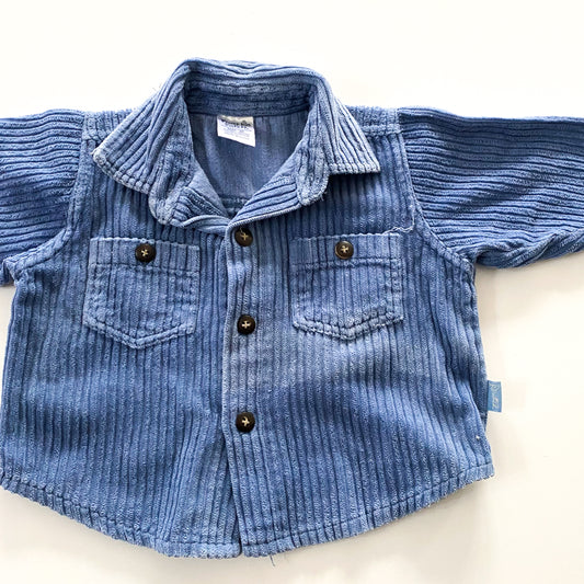 Vintage Pumpkin Patch Corduroy Shirt - Size 6M