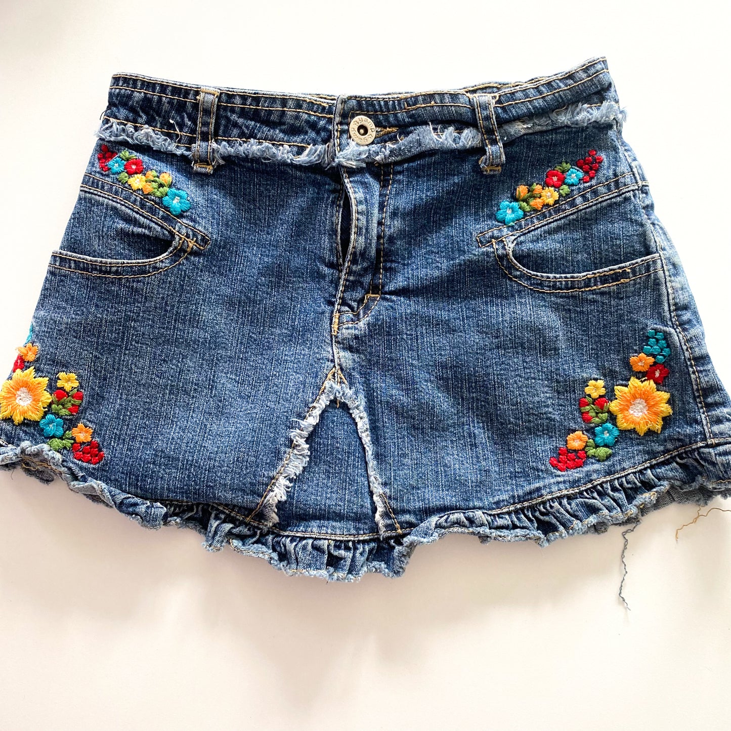 Y2K Denim Mini Skirt - Size 4