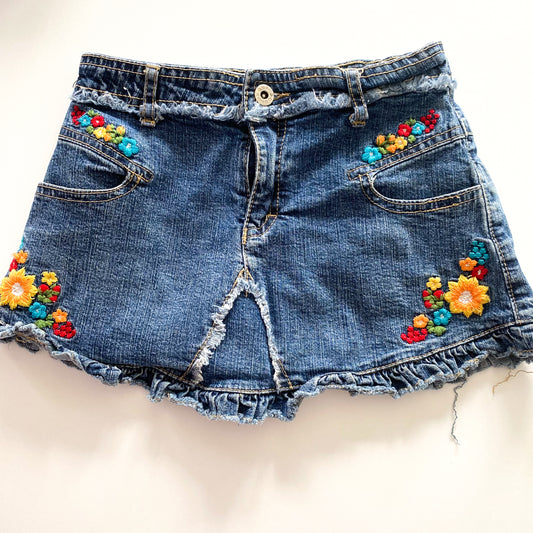 Y2K Denim Mini Skirt - Size 4