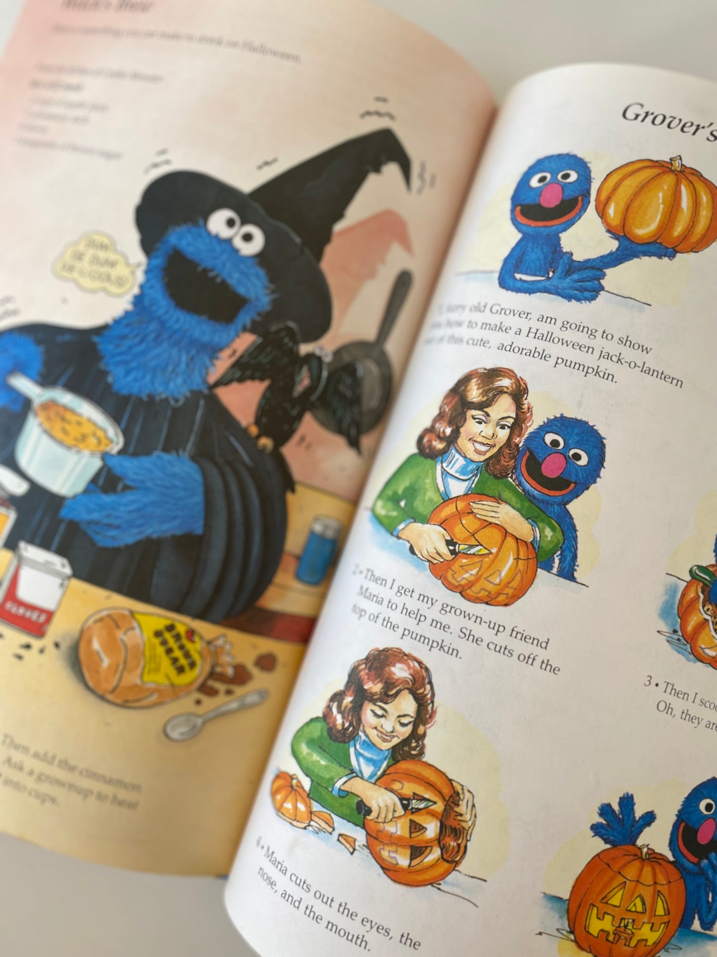 Vintage A Big Year On Sesame Street Book