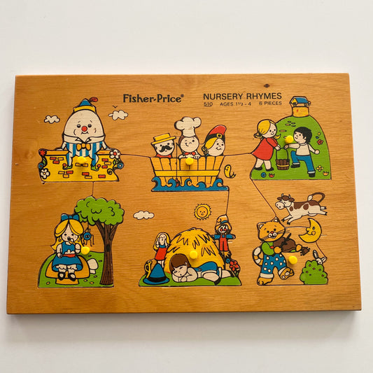 Vintage Fisher Price Wooden Puzzle