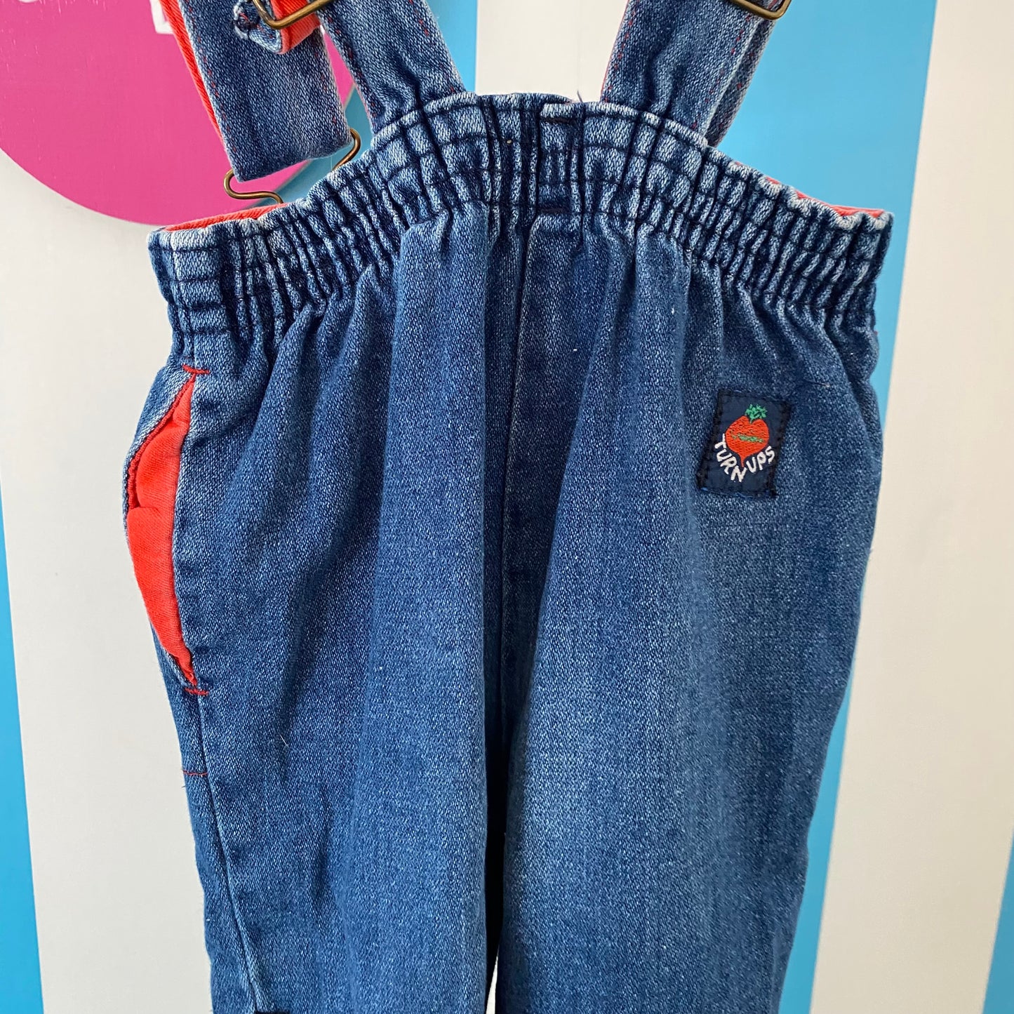 Vintage Turn Ups Suspender Overalls - Size 2