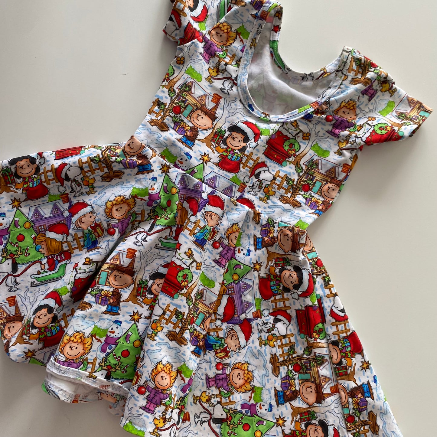 Handmade Snoopy Christmas Dress - Size 2