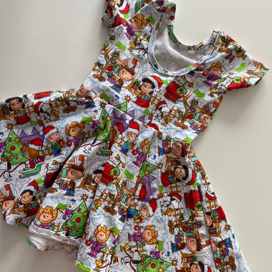 Handmade Snoopy Christmas Dress - Size 2