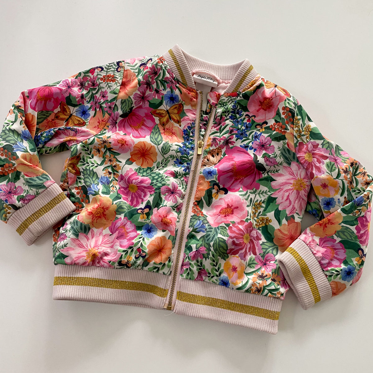 H&M Floral Bomber Jacket - Size 3
