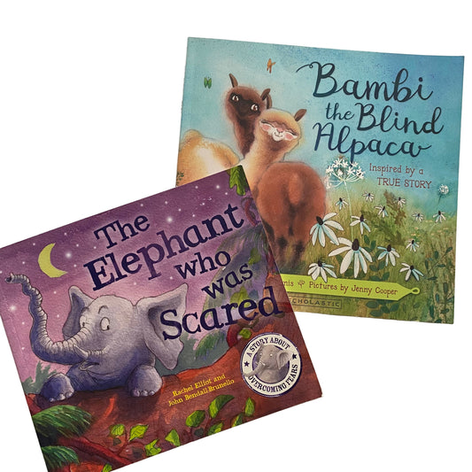 The Elephant Who Was Scared & Bambi The Blind Alpaca Book Bundle
