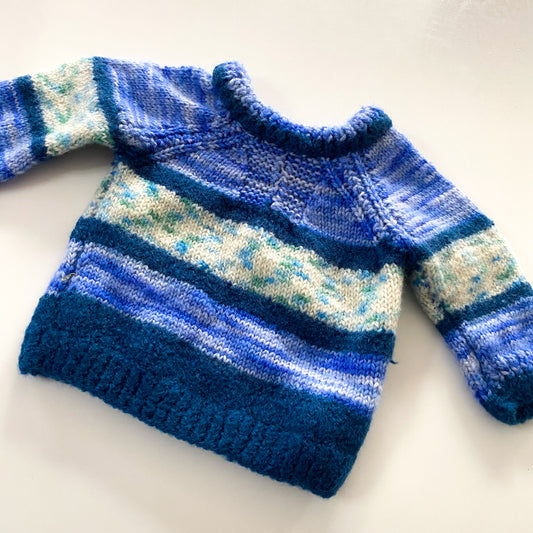Handmade Knit Cardigan - Size 3M