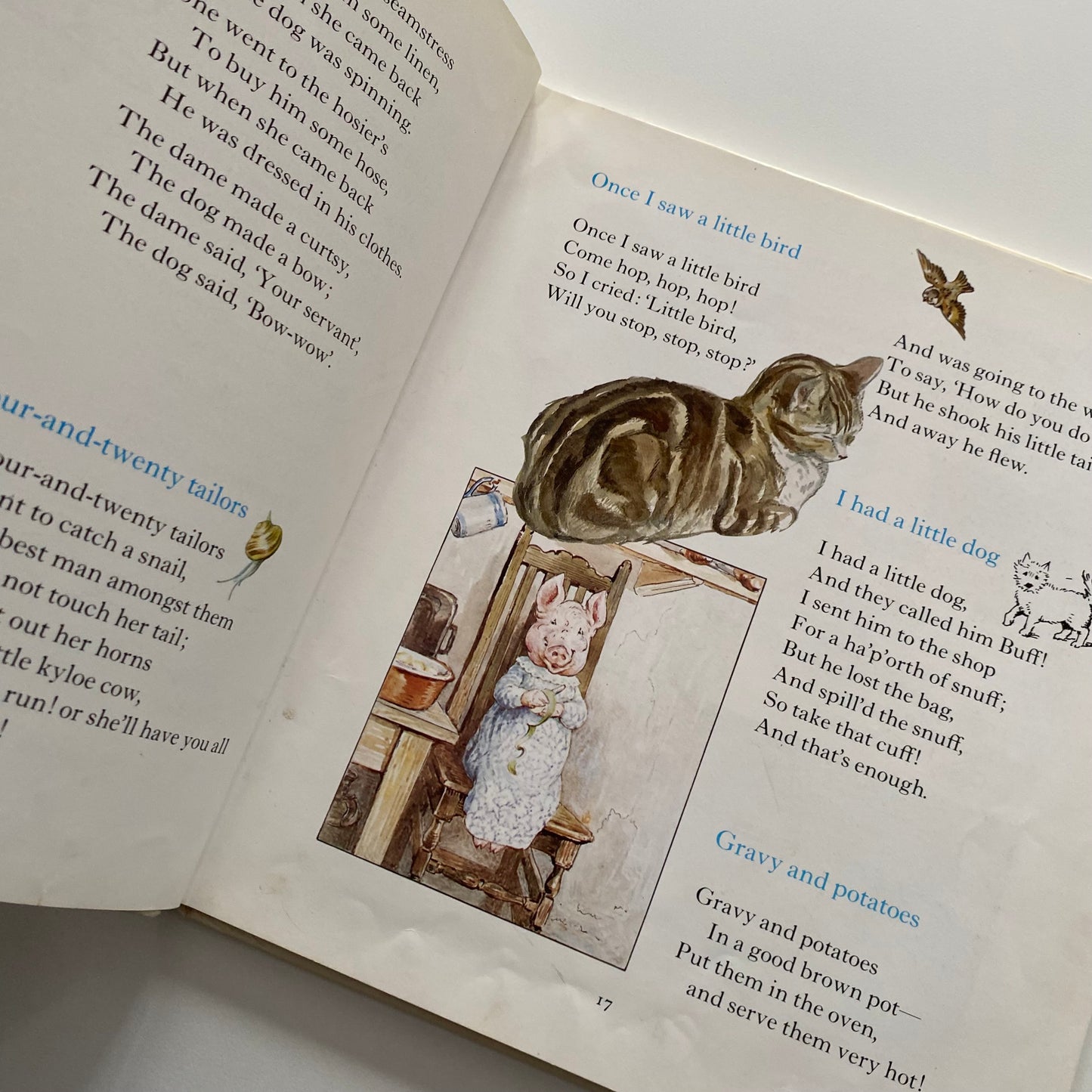 Beatrix Potter Peter Rabbit Nursery Rhyme Book