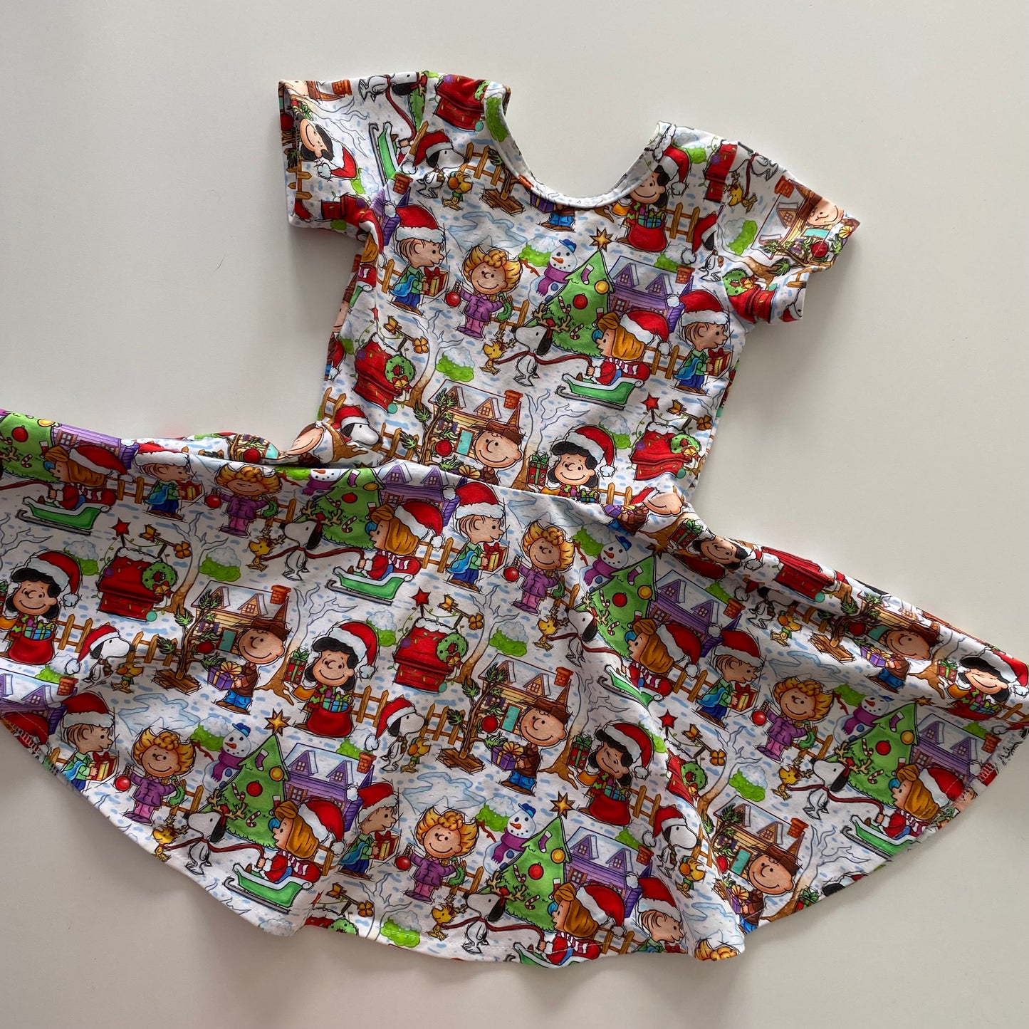 Handmade Snoopy Christmas Dress - Size 2
