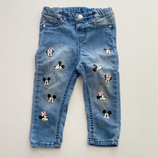 H&M Disney Minnie Mouse Jeans - Size 1