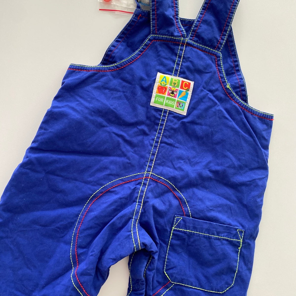 Vintage ABC Kids Overalls - Size 3M (FLAW)